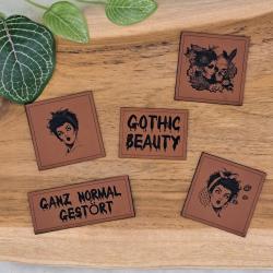 Kunstlederlabel "Gothic Beauty und Betty"